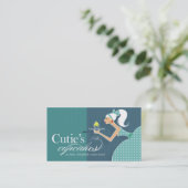 Cutie's cupcakes - desserts van snoepjes visitekaartje (Staand voorkant)