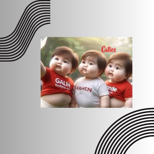 Cuties, rood en wit mollig Kinder Accent Kussen