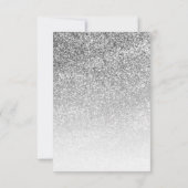 Cuties Sweet 16 Silver Glitter Elegant Birthday Bedankkaart (Achterkant)