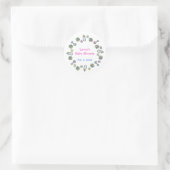 Cutietoots Baby shower Party Favor Sticker (Tas)