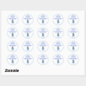 Cutietoots Baby shower Party Favor Sticker (Vel)