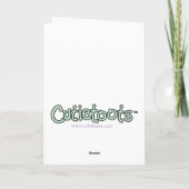 Cutietoots Bedankt Opmerking sjabloon (Achterkant)