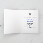 Cutietoots Geboorteaankondiging - Blauw/Groen - Jo Aankondiging (Binnen)