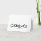 Cutietoots Notecard - de Lijnen van het Bedankkaart (Achterkant)