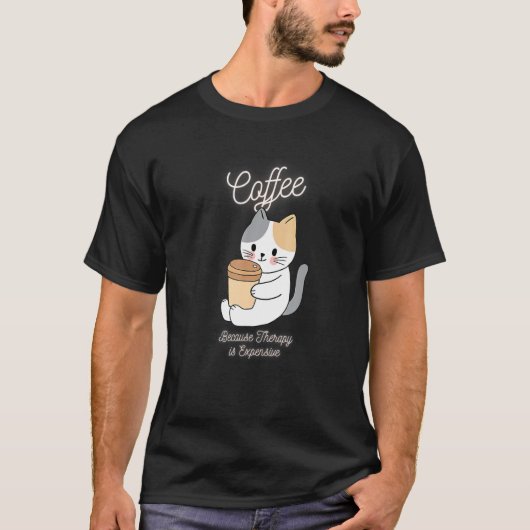 Cutkat koffie omdat de verwerking duur is t-shirt (Voorkant)