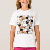 Cutkat-patroon T-shirt (Voorkant)