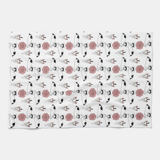 Cutkat-patroon Theedoek (Horizontaal)