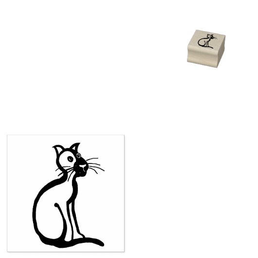 Cutkat Rubberstempel (Gestempeld)