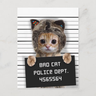 Cutkat stoute jongen briefkaart