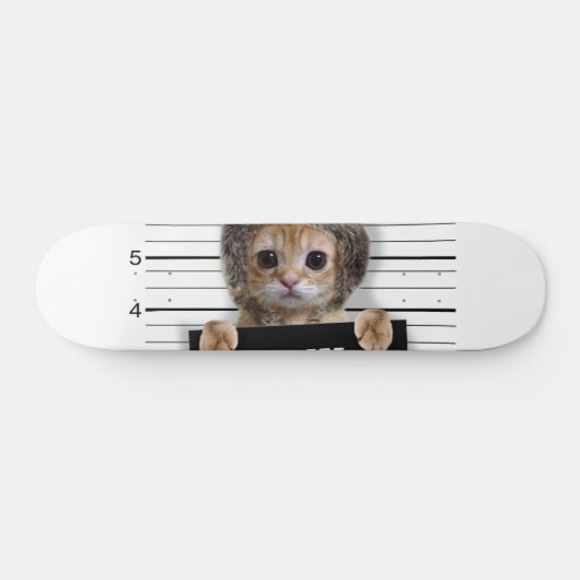 Cutkat stoute jongen persoonlijk skateboard (Horizontaal)