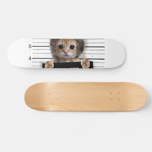 Cutkat stoute jongen persoonlijk skateboard (Horizontaal)