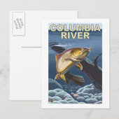 Cutkeel-forel dwarsdoorsnede briefkaart (Voorkant / Achterkant)