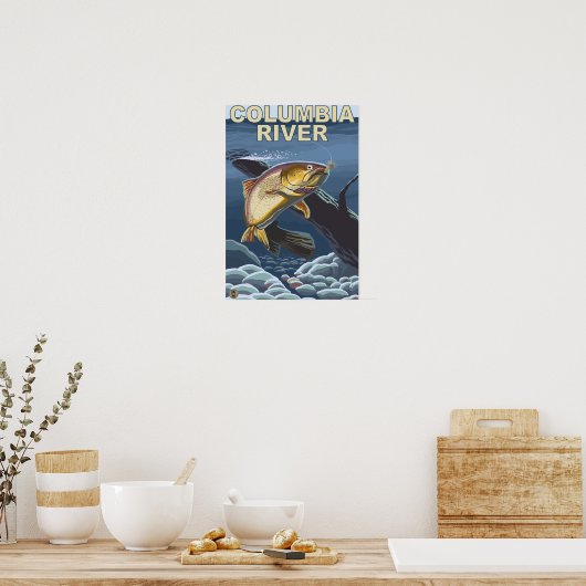 Cutkeel-forel dwarsdoorsnede poster (Keuken)