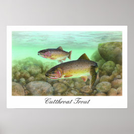 Cutkeel-forel-schilferend Poster