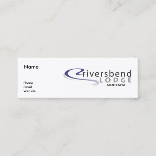 Cutkeel-forel - Slim-kaart Mini Visitekaartje (Voorkant)