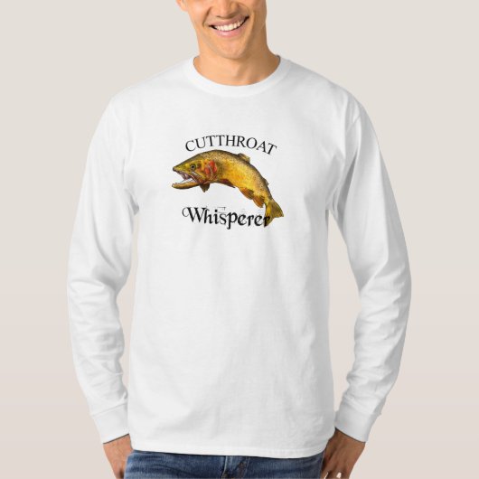 Cutkeel-forel Whisperer-lichthoes T-shirt (Voorkant)