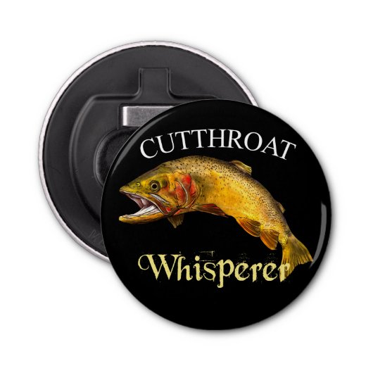 Cutkeel Trout Whisperer Dark Button Flesopener (Voorkant)