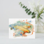 Cutkeelforel Briefkaart (Staand voorkant)