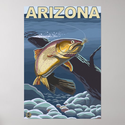 Cutkeelforel Fishing Arizona Poster (Voorkant)
