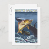 Cutkeelforel Fishing South Dakota Briefkaart (Voorkant / Achterkant)