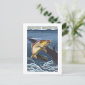 Cutkeelforel Fishing South Dakota Briefkaart (Staand voorkant)