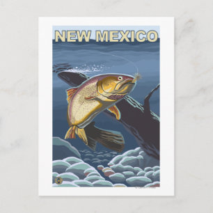Cutkeelforel FishingNew Mexico Briefkaart