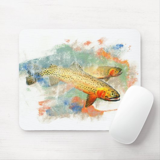 Cutkeelforel Muismat (Met muis)