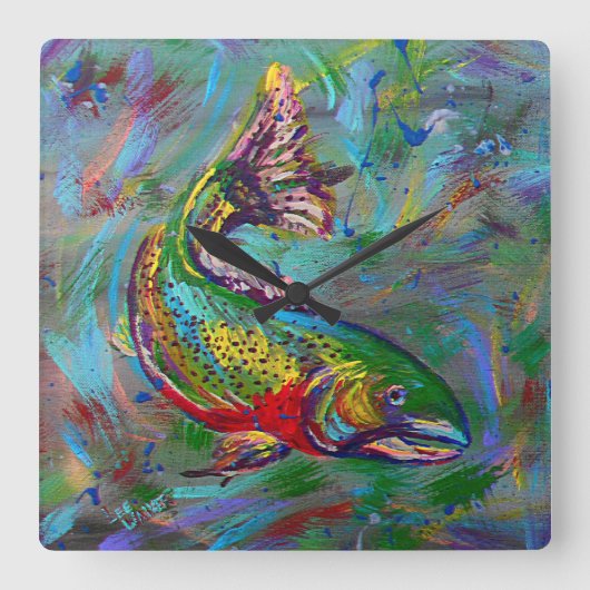 Cutketijdhouder Vierkante Klok (Voorkant)