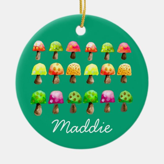 Cutkleurig champignons ornament (Voorkant)