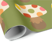 Cutkleurig champignons verpakkingspapier cadeaupapier (Rol Hoek)