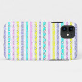 Cutkleurig decoratief strempatroon Case-Mate iPhone case (Achterkant (horizontaal))