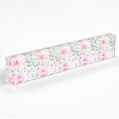 Cutkleurig floreel aztec naambordje