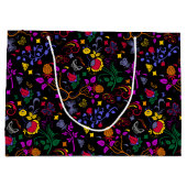Cutkleurig floreel patroon groot cadeauzakje (Achterkant)
