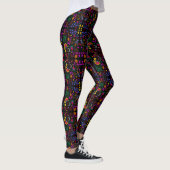 Cutkleurig floreel patroon leggings (Rechts)