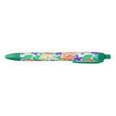 Cutkleurig floreel patroon zwarte inkt pen (Bodem)