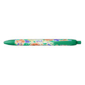 Cutkleurig floreel patroon zwarte inkt pen (Achterkant)