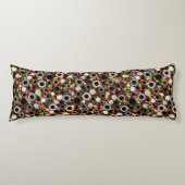 Cutkleurig floreel zonnepatroon lichaamskussen (Voorkant)