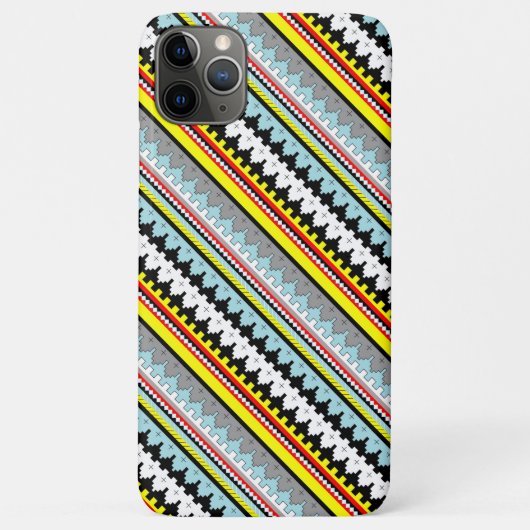 Cutkleurig geometrische strepen patroon Case-Mate iPhone case (Achterkant)