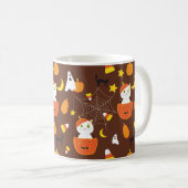 Cutkleurig halloween patroon koffiemok (Voorkant rechts)