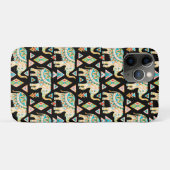 Cutkleurig indianenolifantenpatroon Case-Mate iPhone case (Achterkant (horizontaal))