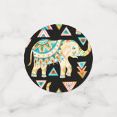 Cutkleurig indianenolifantenpatroon confetti (Kleine voorkant)