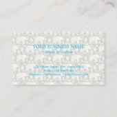 Cutkleurig indianenolifantenpatroon visitekaartje (Achterkant)