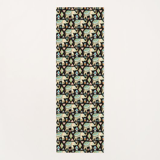 Cutkleurig indianenolifantenpatroon yogamat (Voorkant)