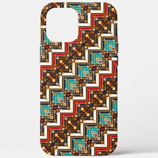 Cutkleurig naadloos oekraïnes patroon Case-Mate iPhone case (Achterkant)