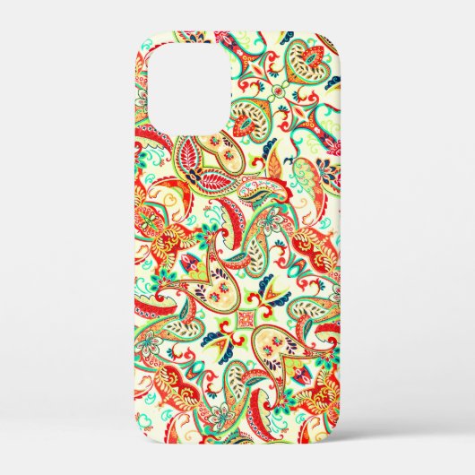 Cutkleurig paisleypatroon Case-Mate iPhone case (Achterkant)