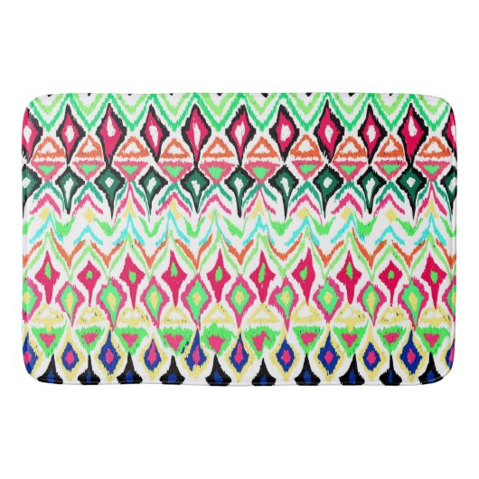 Cutkleurig patroon badmat (Voorkant)