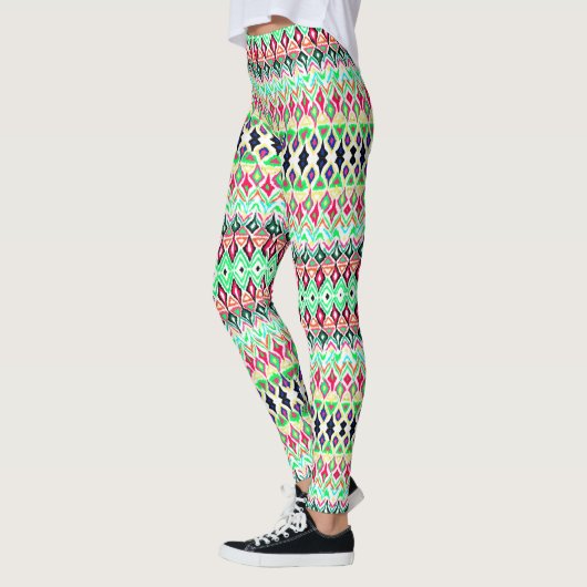 Cutkleurig patroon leggings (Links)