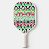 Cutkleurig patroon pickleball paddle (Voorkant)