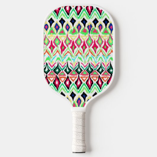 Cutkleurig patroon pickleball paddle (Voorkant)