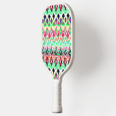 Cutkleurig patroon pickleball paddle (Links)